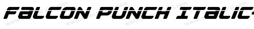 Falcon Punch Italic字体转换